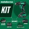 Metabo Hpt 18V MV Cordless Brushless Driver Drill Kit 2 x 2.0Ah w/Bag DS18DEXM - alternate 2